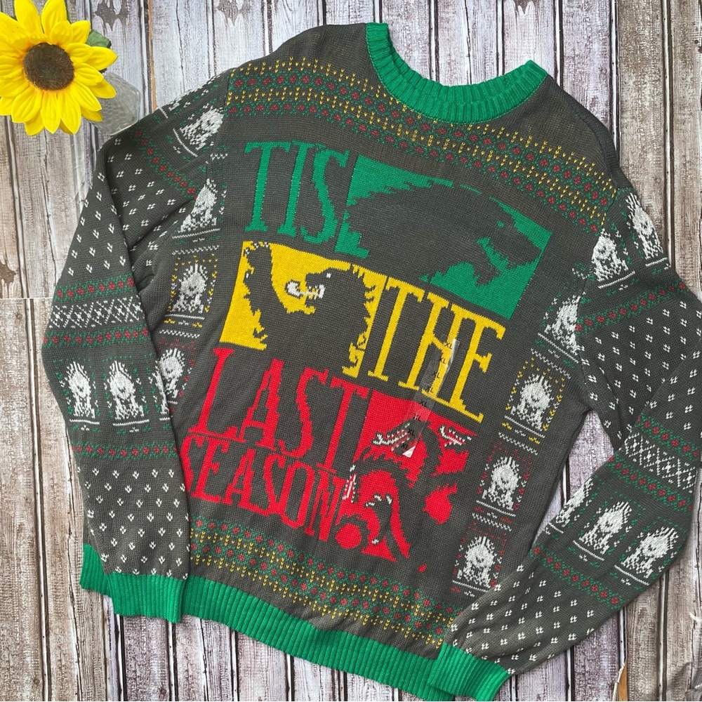 Game of Thrones ugly Christmas sweater NWT size XL